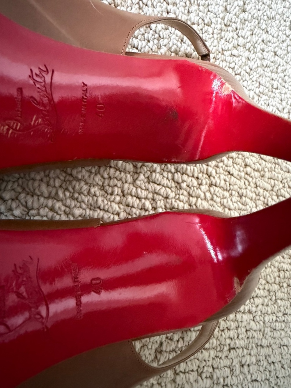 Christian Louboutin sling back heels - Picture 5 of 7
